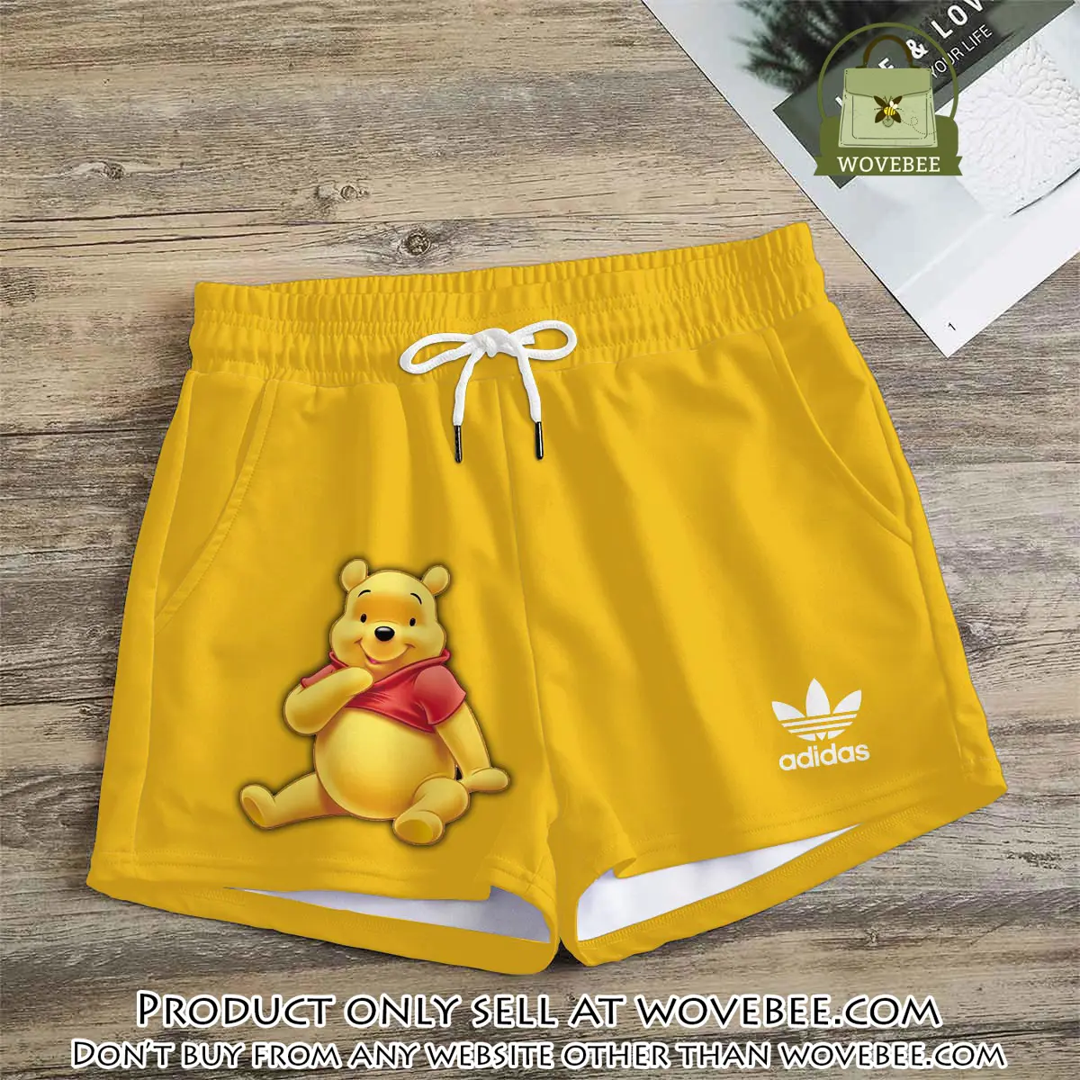 Premium winnie the pooh in adidas women shorts lady beach shorts wms1083 wvb1418266